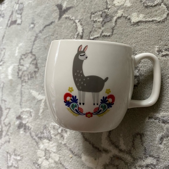 Opalhouse Gray Llama Mug with Colorful Floral Design (no drama) - Picture 5 of 5